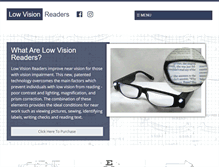 Tablet Screenshot of lowvisionreaders.com